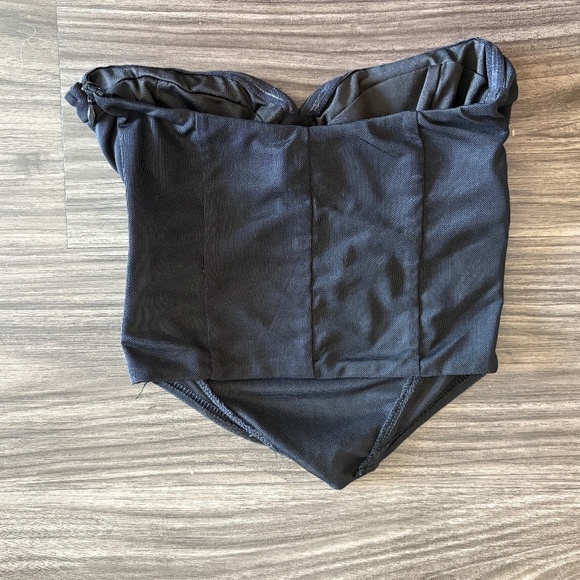 Tigermist Harpar Underwire Corset Crop Top Black - NWOT Mesh Sheer - Picture 7 of 11